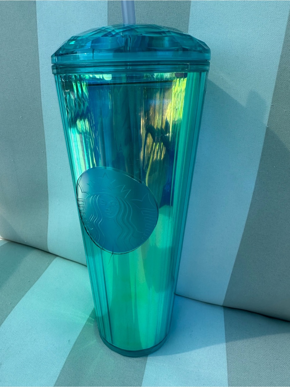 Starbucks Teal iridescent tumbler